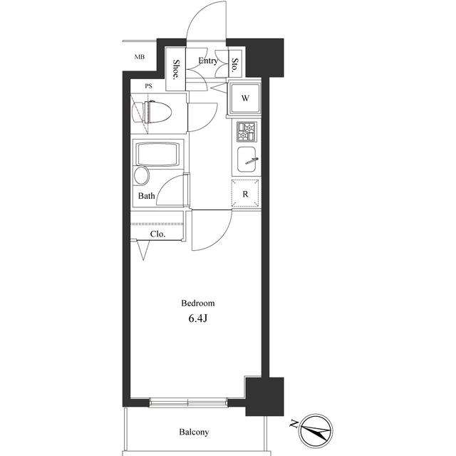 ヴェルト西巣鴨 13階階 間取り