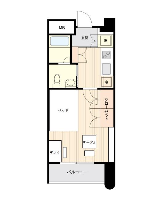 メゾン大塚(ワンルーム/9階)の間取り写真
