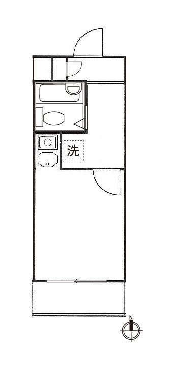 クレッセント三軒茶屋(ワンルーム/B1階)の間取り写真