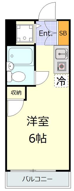 ウィンベルソロ西目白(ワンルーム/3階)の間取り写真