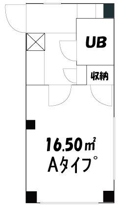 グランハイツⅡ(ワンルーム/4階)の間取り写真