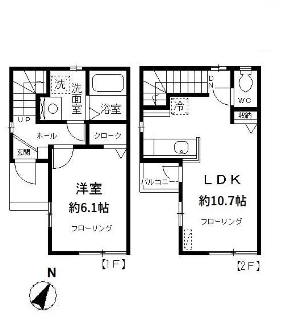 ソレーユ(1LDK)の間取り写真