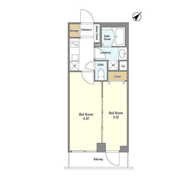 ミュプレ渋谷(1LDK/1階)の間取り写真