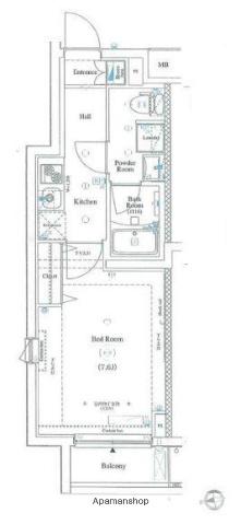 ARKMARK中野鷺宮(1K/1階)の間取り写真