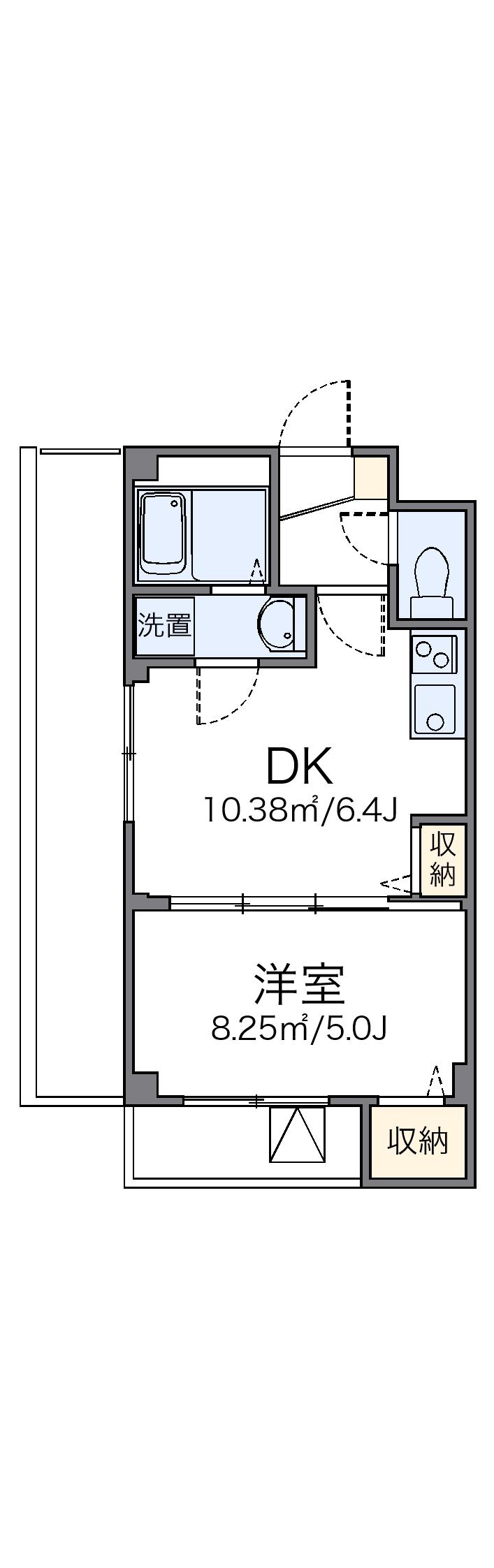レオパレスエクセルハイツ高島平(1DK/3階)の間取り写真