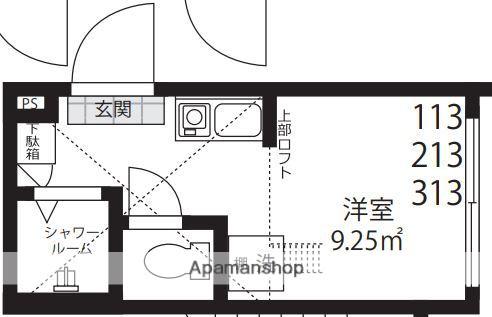 NANO上落合(ワンルーム/2階)の間取り写真