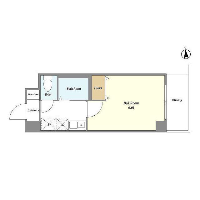 サンセリテ目白(1K/2階)の間取り写真