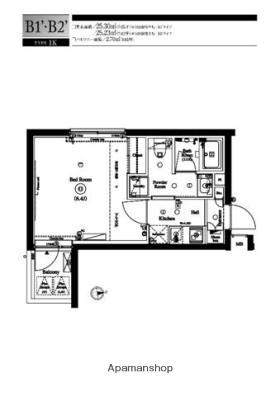 AXAS GALLERIA RESIDENCE東高円寺(1K/3階)の間取り写真