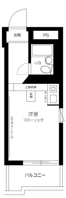 TOP中野第2(ワンルーム/2階)の間取り写真