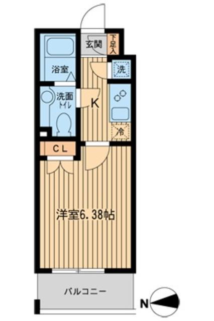 KDXレジデンス東新宿(1K/10階)の間取り写真