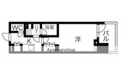 NSパークレジデンス新宿御苑(1K/2階)の間取り写真