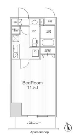 アーバンフラッツ池袋プレミアム 26階階 間取り