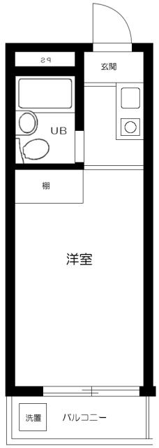 スカイコート池尻 2階階 間取り