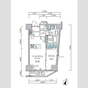 アーバンコア原宿(1LDK/4階)の間取り写真