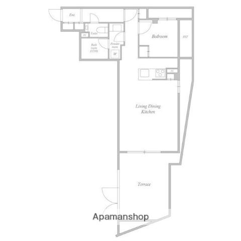 ACP RESIDENCE 新江古田(1LDK/B1階)の間取り写真