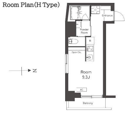 BELLEVIAGE SHINJUKU(1K/6階)の間取り写真