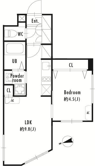 プライマル大塚(1LDK/3階)の間取り写真