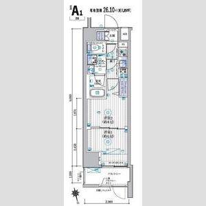 MAXIV CROS 高島平 MIRAIS(2K/1階)の間取り写真