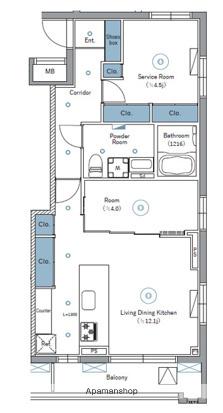SYFORME NEXT IKEBUKURO ウエスト(1SLDK/3階)の間取り写真