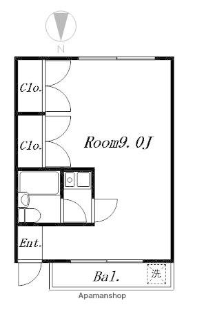 Nフラット(ワンルーム/5階)の間取り写真