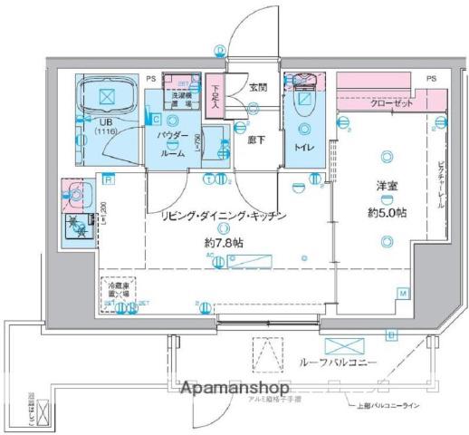 ジェノヴィア桜上水Ⅱ(1LDK/2階)の間取り写真