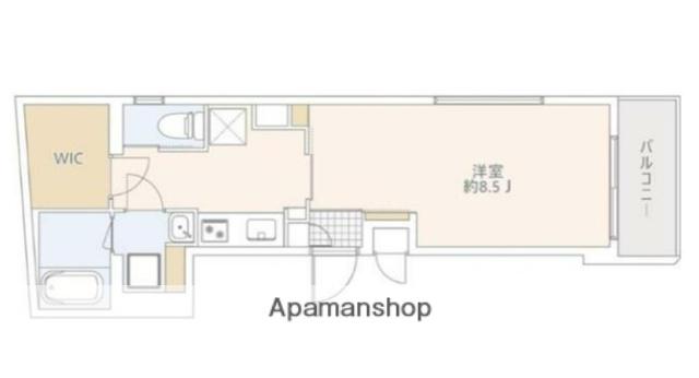 GRANDUO高円寺5(1K/1階)の間取り写真