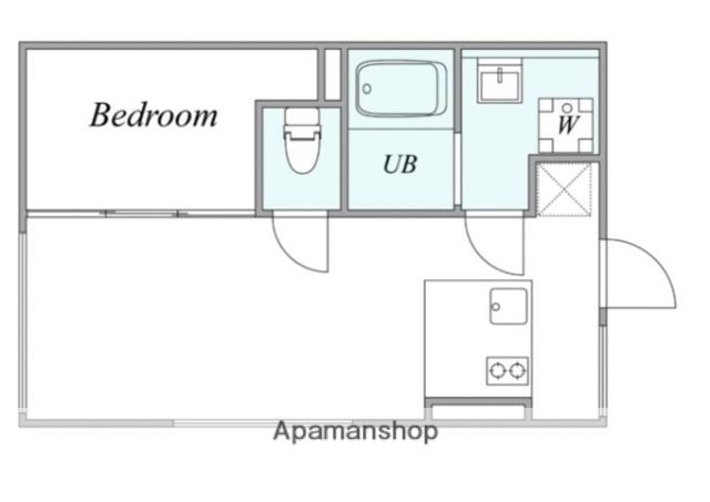 TRIAS236(1LDK/4階)の間取り写真
