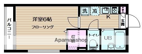 フェリーチェ阿佐ヶ谷Ⅴ(1K/2階)の間取り写真