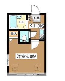 ソフィット丸山(1K/1階)の間取り写真