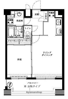 ルーブル両国(1LDK/5階)の間取り写真