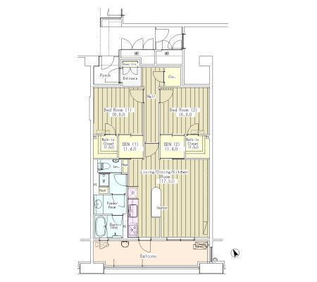 マチュリティ小石川(2SLDK/5階)の間取り写真
