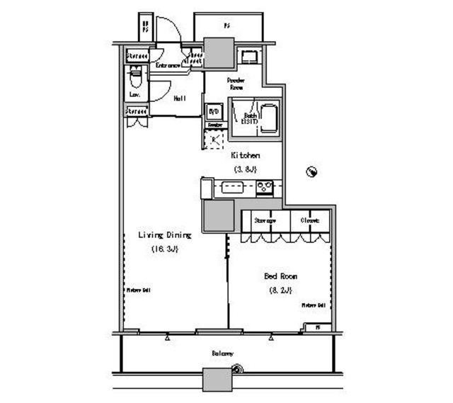 THE TOKYO TOWERS MIDTOWER(1LDK/10階)の間取り写真