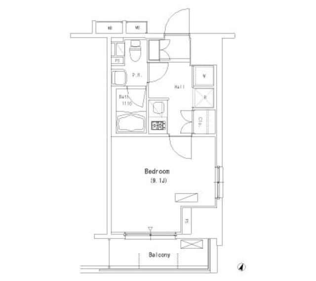 パークアクシス押上 8階階 間取り