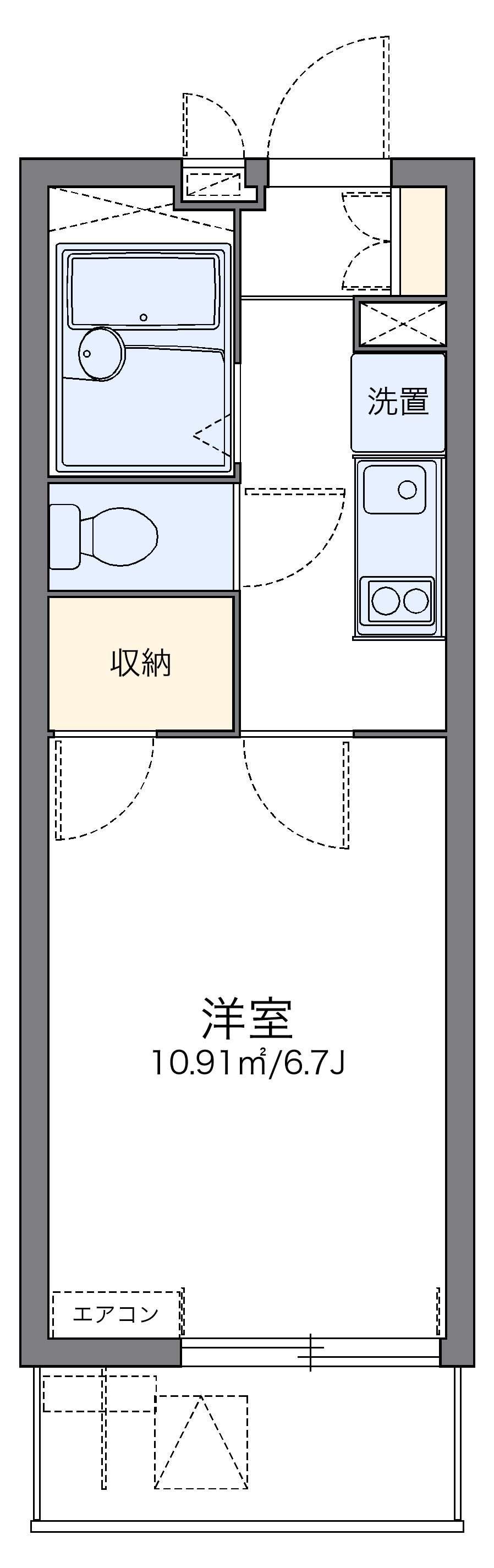 レオパレスAMI 1階階 間取り