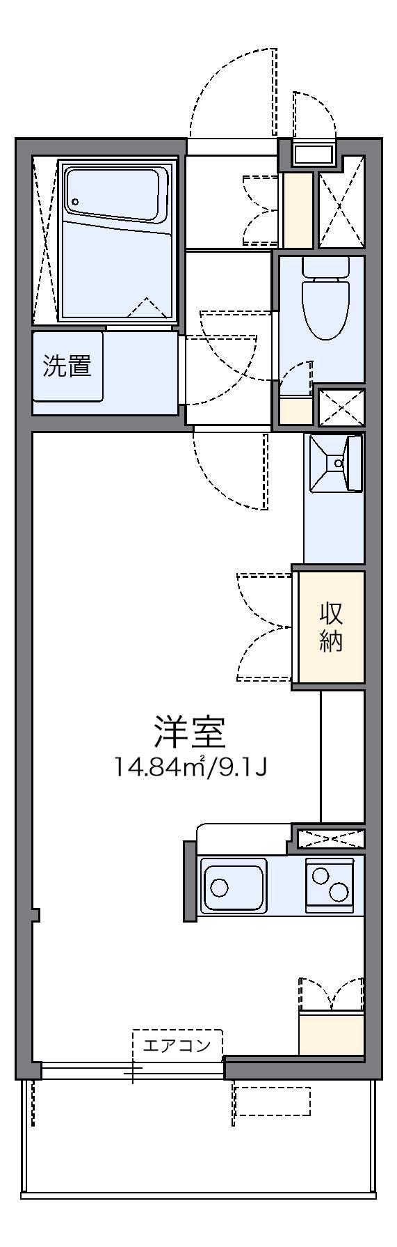 レオネクスト舞浜Ⅱ(ワンルーム/3階)の間取り写真