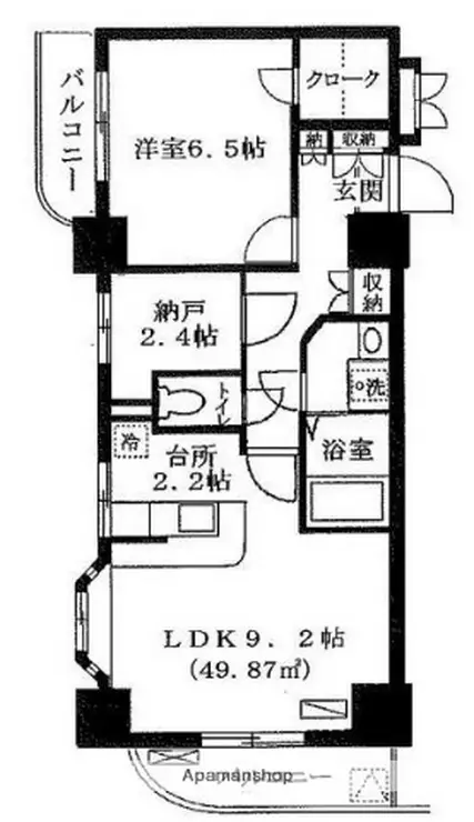 大須賀第二レジデンス 9階階 間取り