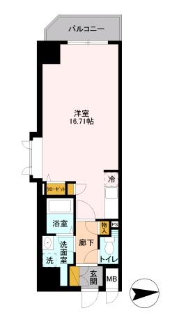 D-ROOM STAY 両国(ワンルーム/5階)の間取り写真