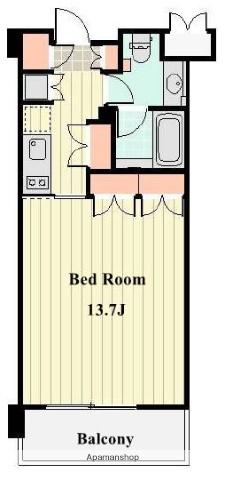 WILLDO清澄(1K/4階)の間取り写真