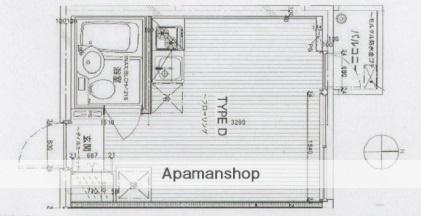 ホワイトベッセルN(ワンルーム/2階)の間取り写真
