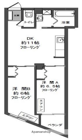 ファーストレジデンス(2LDK/5階)の間取り写真