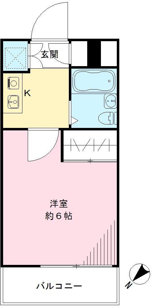 瑞江マキノビル(1K/3階)の間取り写真