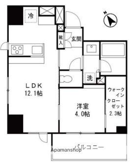 パークリュクス月島ステーションプレミア 5階階 間取り