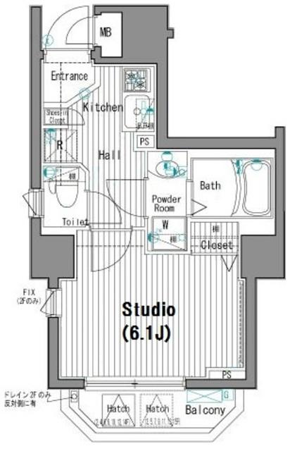 ガーラ芝御成門 6階階 間取り