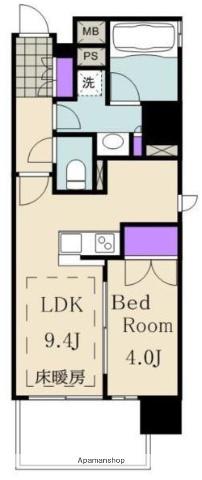 リビオレゾン木場公園(1LDK/7階)の間取り写真