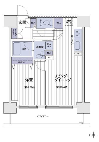 エスティメゾン大島 14階階 間取り