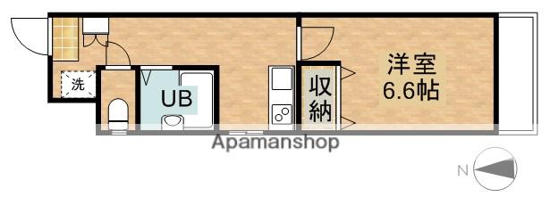ハイツファウンテンⅡ(1K/2階)の間取り写真