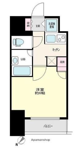 ドルチェ日本橋浜町壱番館(1K/5階)の間取り写真