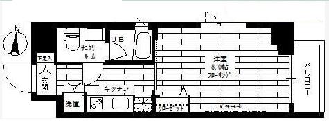 ステージファースト両国南アジールコート(1K/4階)の間取り写真