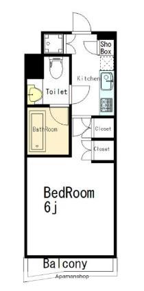 アクサス豊洲アジールコート(1K/5階)の間取り写真