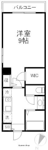 アーツタチバナ(1K/4階)の間取り写真